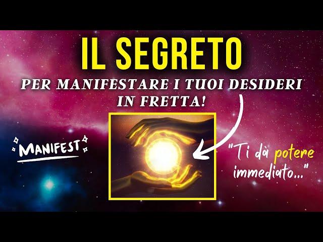 Il SEGRETO per MANIFESTARE i tuoi DESIDERI in fretta (Legge di Attrazione)