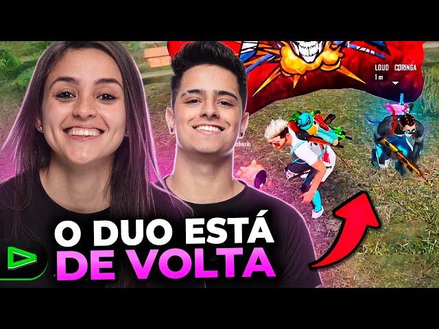 O DUO ESTÁ DE VOLTA!! RANQUEADA NO FREE FIRE COM LOUD CORINGA