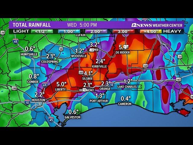 Tropical Depression Beta moving in on Southeast Texas