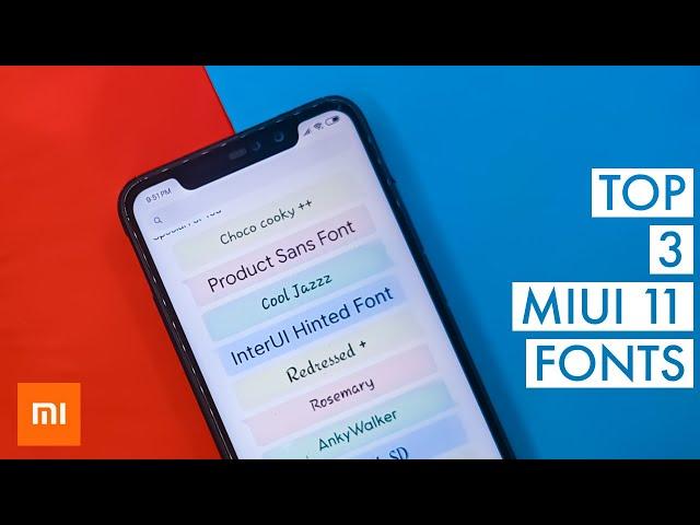 Top 3 Premium Miui 11 Fonts | Best Miui 11 Fonts | Most Awaited