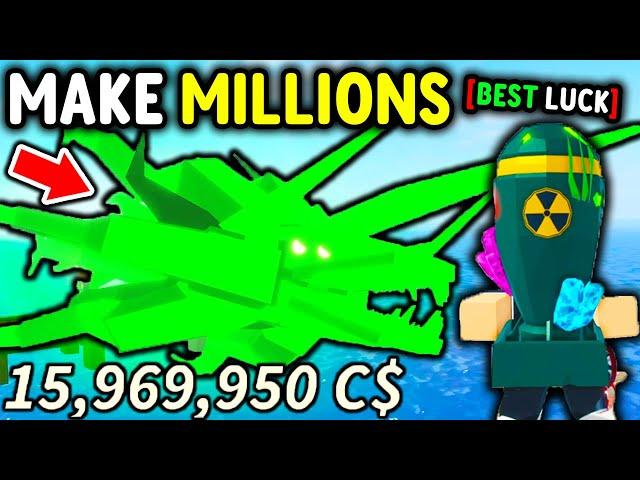 I Used The MOST NUKES POSSIBLE To Make MILLIONS FAST in Roblox Fisch..