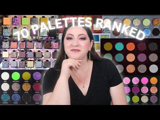 RANKING ALL 70 EYESHADOW PALETTES I TRIED IN 2024 FROM WORST TO BEST