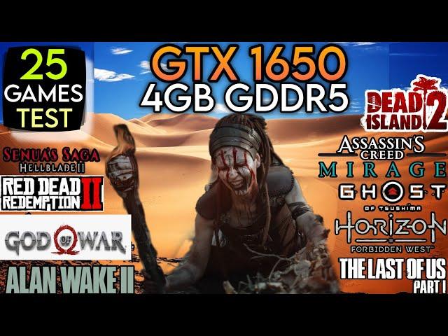 GTX 1650 (GDDR5) - Test In 25 Games In 2024