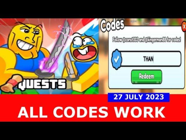 *ALL CODES* [QUEST] Ninja Fighting Simulator ROBLOX | July 27, 2023