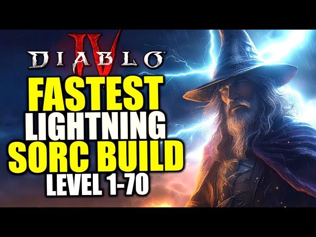 Diablo 4 BEST Sorcerer Leveling Build for Season 5 - CHAIN Lightning Sorcerer Build