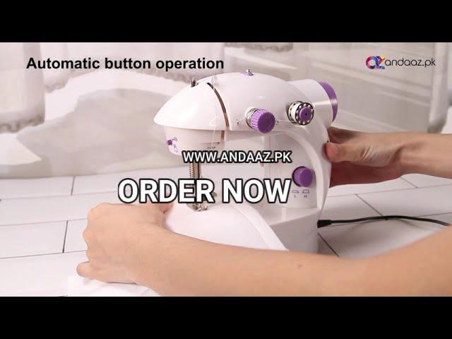 MINI SEWING MACHINE WITH ADJUSTABLE 2 SPEED DOUBLE THREAD ELECTRIC CRAFTING MENDING MACHINE