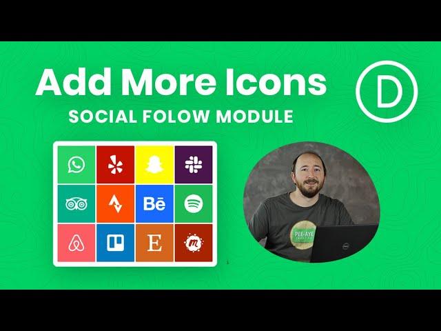 How To Add More Social Media & Brand Icons To The Divi Social Follow Module