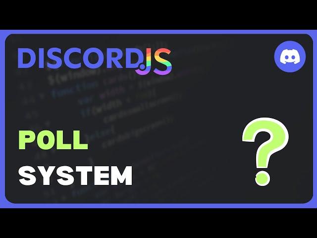 Poll System | Discord.js V14 Revamped | #30