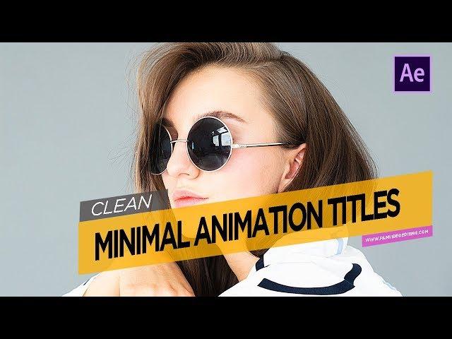 Enam Alamin| Minimal Titles After Effects Free Download