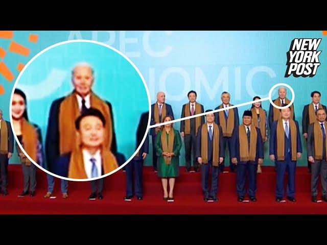 Lame-duck Biden humiliated with back-corner spot in APEC family photo