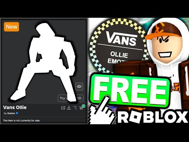 FREE AVATAR EMOTE! HOW TO GET Vans Ollie! (ROBLOX Vans World [2.0] EVENT)