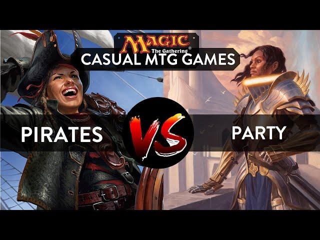 CASUAL MTG GAMEPLAY: Pirate Deck vs Party deck (Quarterfinal 1)