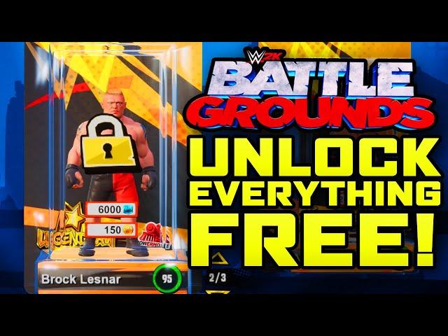 WWE 2K BATTLEGROUNDS HOW TO UNLOCK SUPERSTARS FOR FREE!