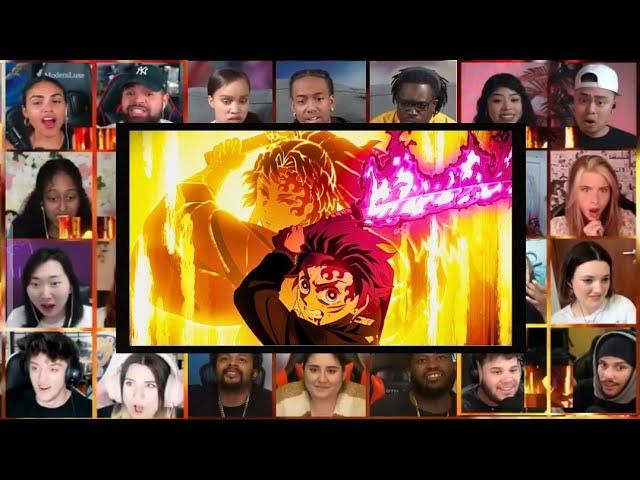 TANJIRO SUN HALO DRAGON REACTION MASHUP | Demon Slayer Season 3 Reaction Mashup