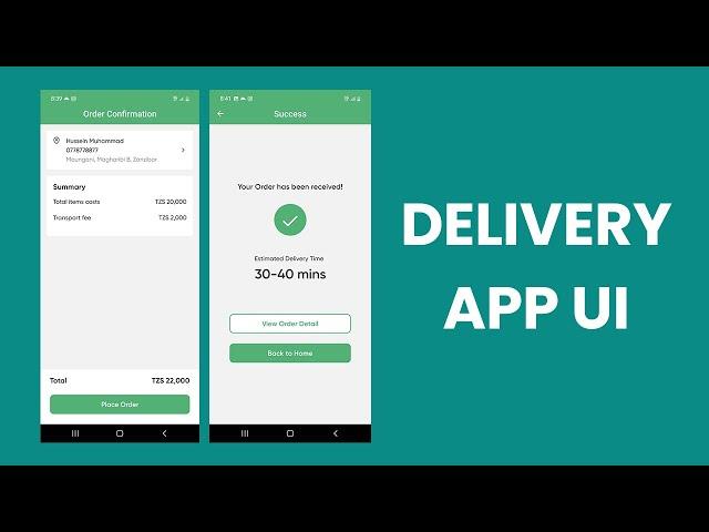 Delivery App UI - React Native