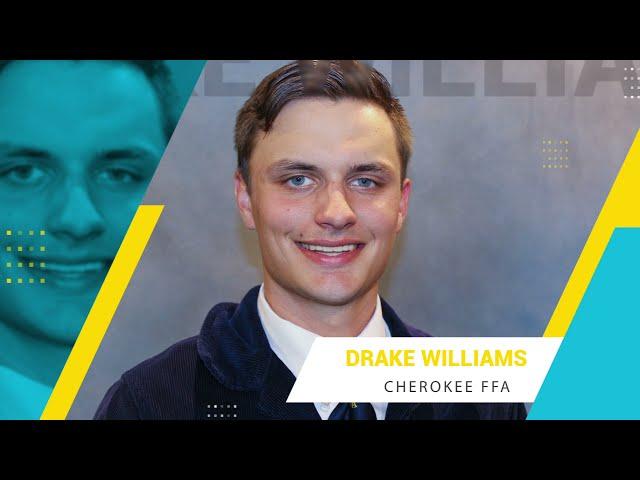 2021 Oklahoma Star in Agribusiness- Drake Williams of the Cherokee FFA