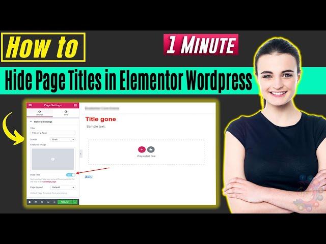 How to hide page titles in elementor wordpress 2024