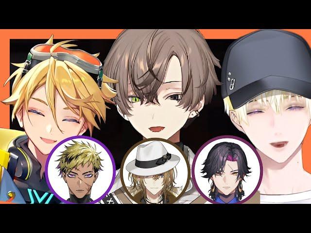 Alban, Wilson, and Sonny impersonate Luca, Vanta,and Zali 【NIJISANJI EN】