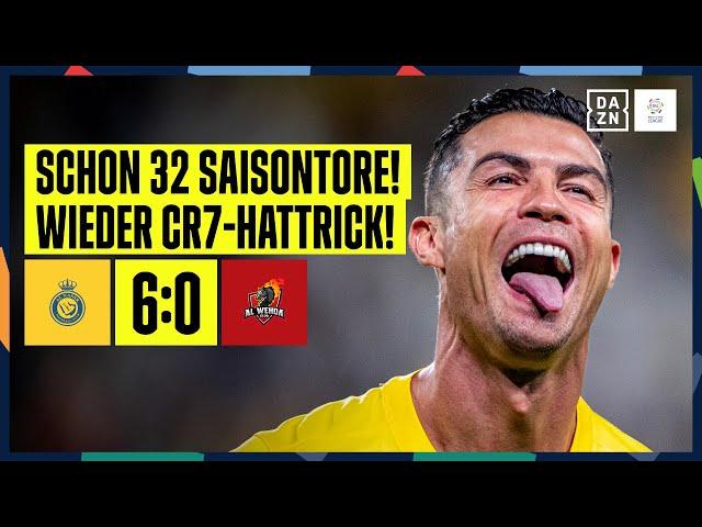 CR7 feuert aus allen Lagen! Auch Mane trifft bei Kantersieg: Nassr - Wehda | Saudi Pro League | DAZN