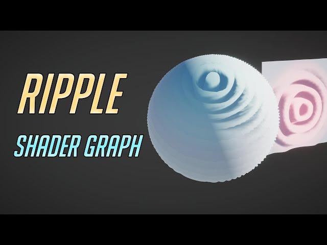 Ripple Wave Vertex Shader Graph - Easy Unity Tutorial