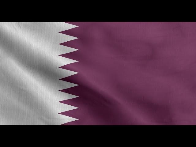 Qatar waving flag 4k loop free download