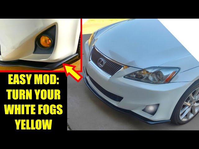 CHEAP + EASY MOD | FOG LIGHT OVERLAYS | Project 2IS (2011 Lexus IS250)