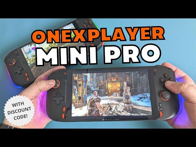 ONEXPLAYER Mini Pro Review with discount code - AMD Ryzen 7 6800U Windows handheld gaming PC