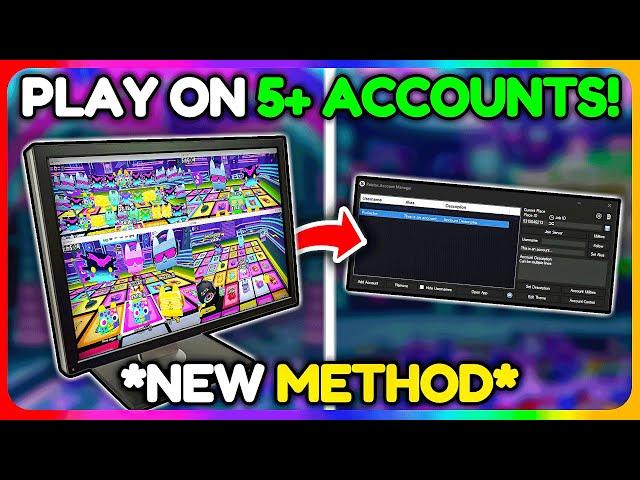 How to Play on Multiple ROBLOX Accounts!  (NEW METHOD)