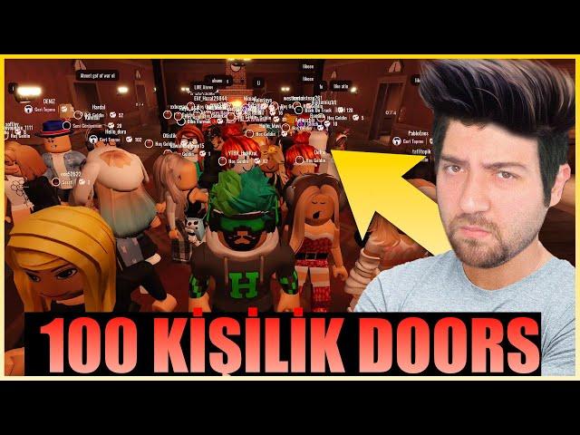 DOORS AMA 100 KİŞİLİK | ROBLOX DOORS TÜRKÇE | HAN KANAL KÜBRA NİSA PRATİK OYUN