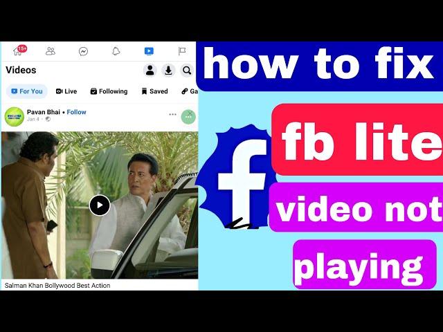 how to fix Facebook lite video not playing problem 2023