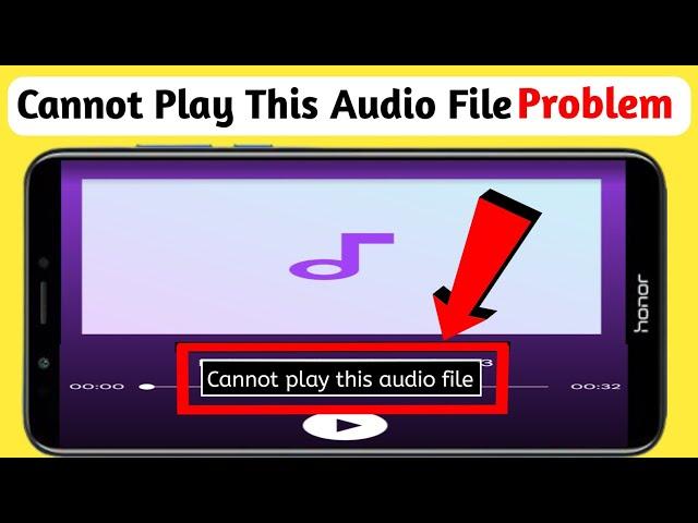 Cannot Play This Audio File Problem Solve Kaise Kare | How To Fix Cannot Play This Audio File