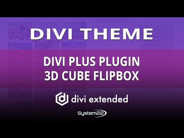 Divi Theme Divi Plus Plugin 3D Cube Flipbox 