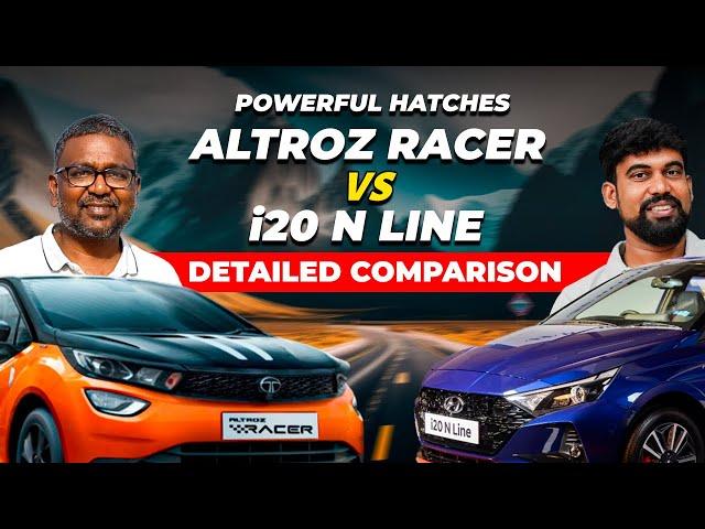 எப்படி இருக்கு? Watch The Altroz Racer Go Head-to-head With I20 N-line In This Thrilling Comparison!