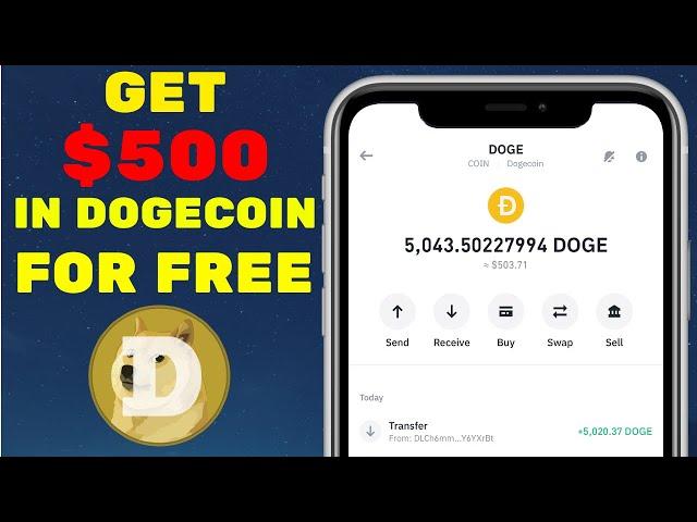 How to GET FREE Dogecoin (Doge) in 5 Minutes! Earn $500 Instantly with Cloud Mining