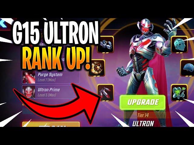 *NEW* G15 ULTRON RANK UP & GAMEPLAY! - MARVEL Strike Force - MSF