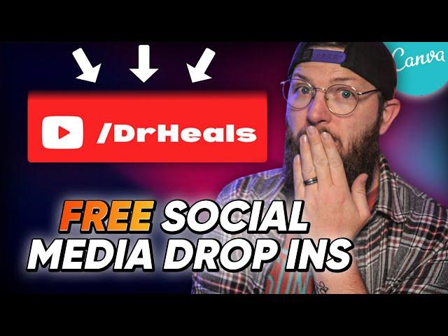 FREE Social Media Drop-Ins in Canva! || [Canva for Streamers Tutorial]