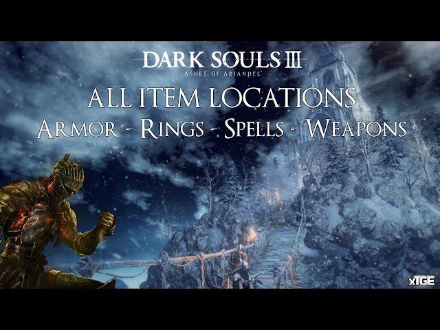 Dark Souls 3: Ashes Of Ariandel - All Weapons, Rings, Spells & Armor Set Locations