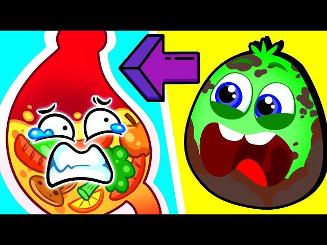 Clean Dirty | Has fun playtime | Good Habits | Kids Cartoons | Op and Bob - CARTOONS