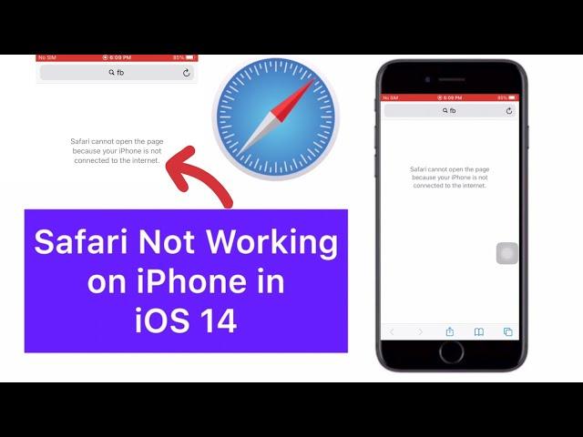 how to fix safari cannot open the page because your iphone is not connected to the internet