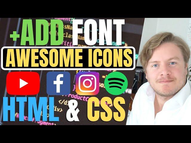 How to Add Font Awesome Icons in HTML and CSS