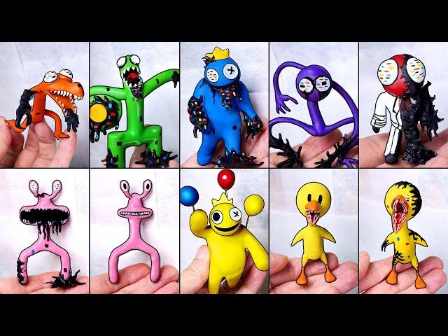 Making Corrupted All RAINBOW FRIENDS Sculptures Timelapse [Learn With Pibby]