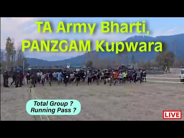 J&K TA Army Bharti Panzgam Kupwara | Ground Details Total Group | Running Pass All Details