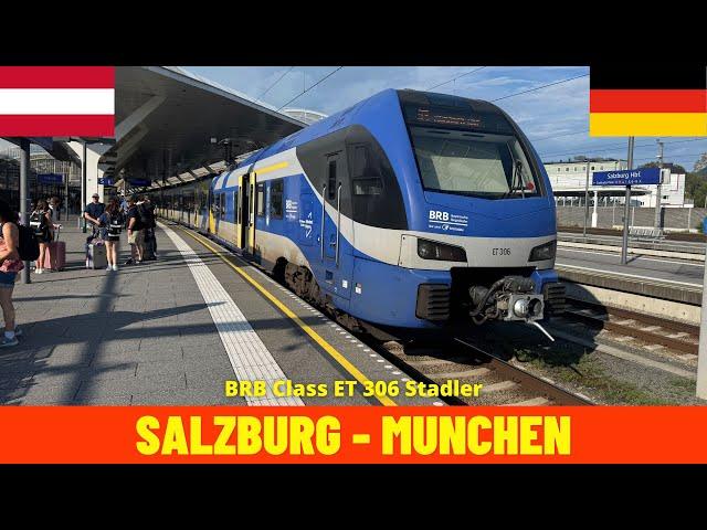 Cab Ride Salzburg - Munich (Austria & Germany) train driver's view 4K