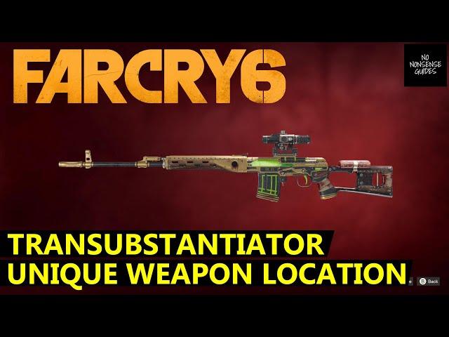 Far Cry 6 Transubstantiator Unique Weapon Location - True Yaran Academy in Cielo Gardens