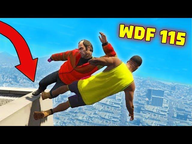 Приколы в GTA 5 | WDF 115 | Как спуститься с крыши?