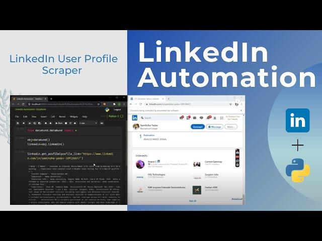 LinkedIn User Profile Scraper | LinkedIn Automation - Python,DataKund