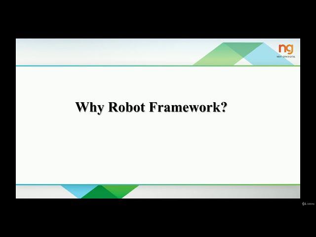 What is Robot Framework and why do we use it?