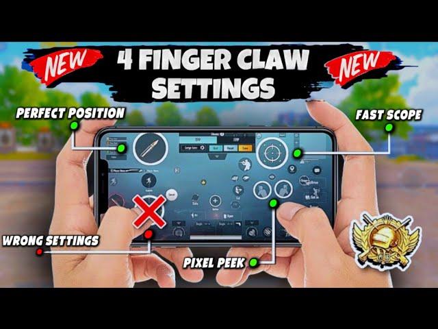 PUBG BGMI BEST 4 FINGER CONTROL CLAW  4 Finger Control Claw Pubg Mobile Best Sensitivity 2024