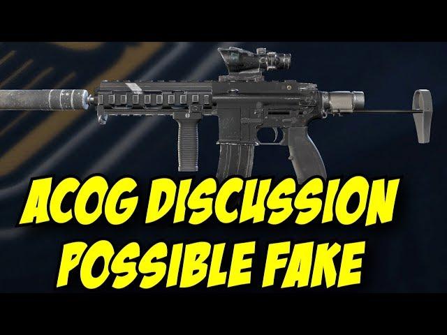 Rainbow Six Siege ACOG Discussion Possible Fake Removal from Bandit MP7 & Jager  416-C