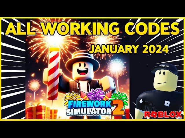 NEWALL WORKING CODES for FIREWORKS SIMULATOR 2Roblox 2024  Codes for Roblox TV